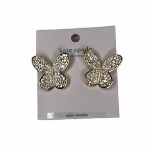 Kate spade  in a flutter statement Earrings  Butterfly  studs